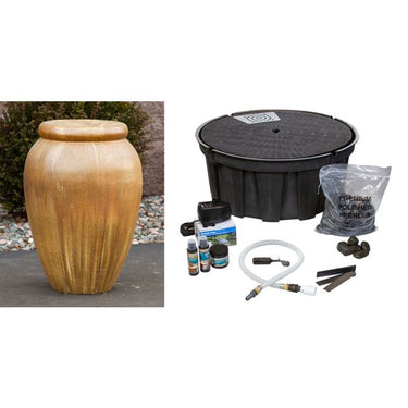 Oil Jar FNT3093 Ceramic Vase Complete Fountain Kit Vase Fountain Blue Thumb
